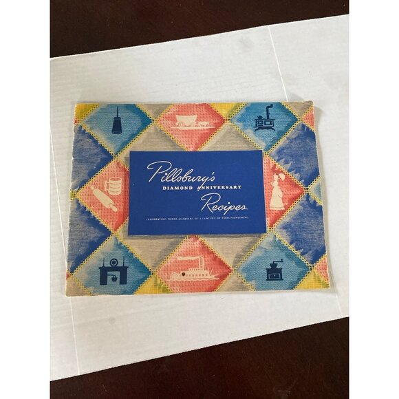 Vintage 1944 Pillsbury 75th Diamond Anniversary Recipes Book Soft Cover - Picture 1 of 12